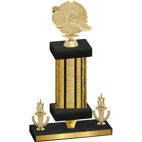 Premium Single Gold Glacier Victory Running Trophy
