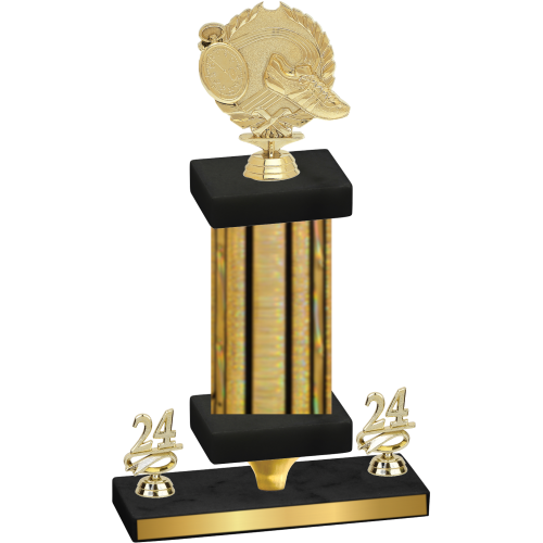 Premium Single Gold Glacier Year Running Trophy