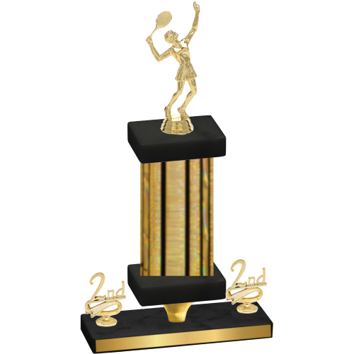 Premium Single Gold Glacier Second Place Tennis Trophy