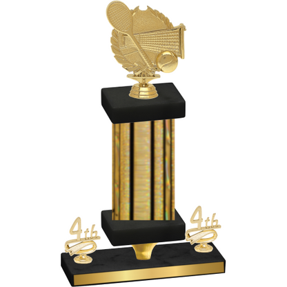 Premium Single Gold Glacier Fourth Place Tennis Trophy
