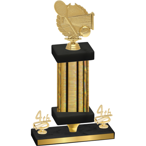 Premium Single Gold Glacier Fourth Place Tennis Trophy