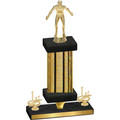 Premium Single Gold Glacier First Place Wrestling Trophy