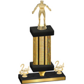 Premium Single Gold Glacier Second Place Wrestling Trophy