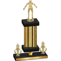 Premium Single Gold Glacier Victory Wrestling Trophy