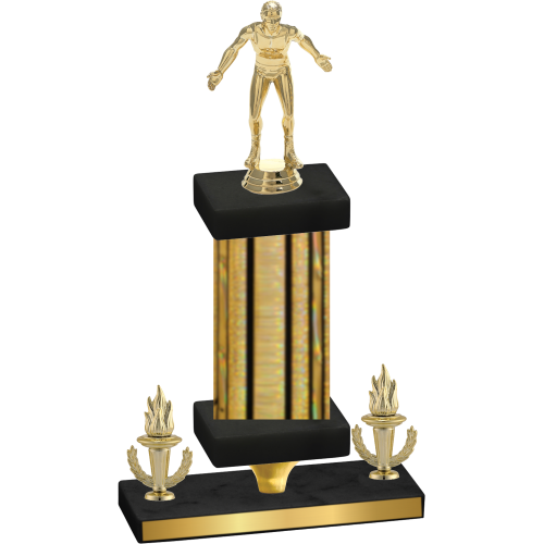 Premium Single Gold Glacier Victory Wrestling Trophy