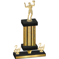 Premium Single Gold Glacier Second Place Volleyball Trophy