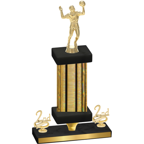 Premium Single Gold Glacier Second Place Volleyball Trophy