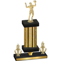 Premium Single Gold Glacier Victory Volleyball Trophy