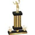Premium Single Gold Glacier Second Place Volleyball Trophy