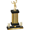 Premium Single Gold Glacier Year Volleyball Trophy