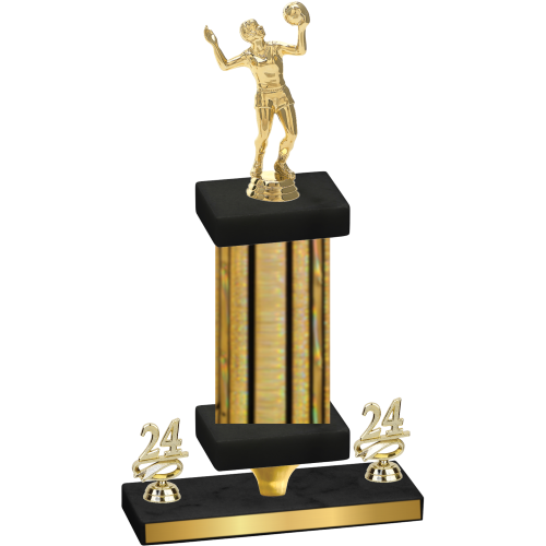 Premium Single Gold Glacier Year Volleyball Trophy