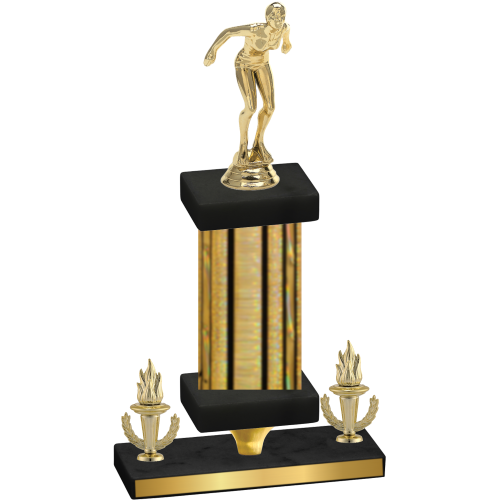 Premium Single Gold Glacier Victory Tennis Trophy