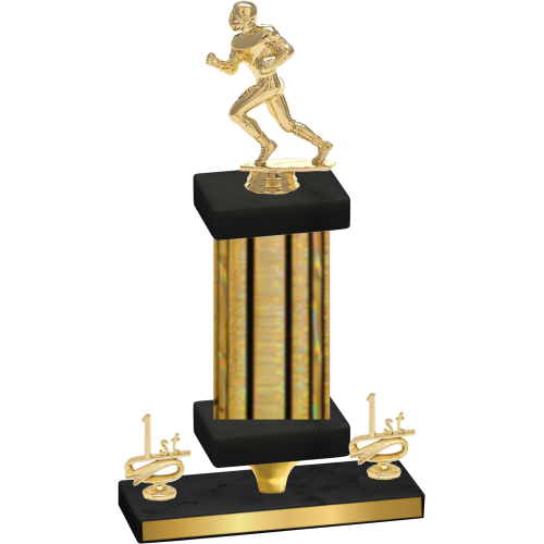 Premium Single Gold Glacier First Place Football Trophy