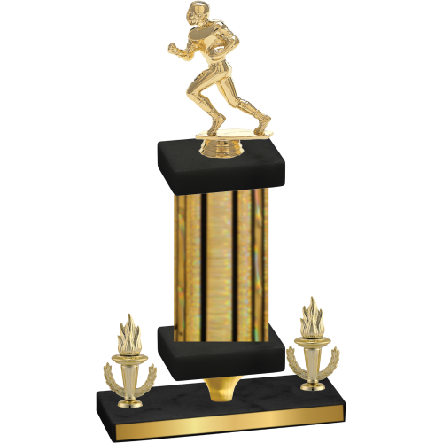 Premium Single Gold Glacier Victory Football Trophy