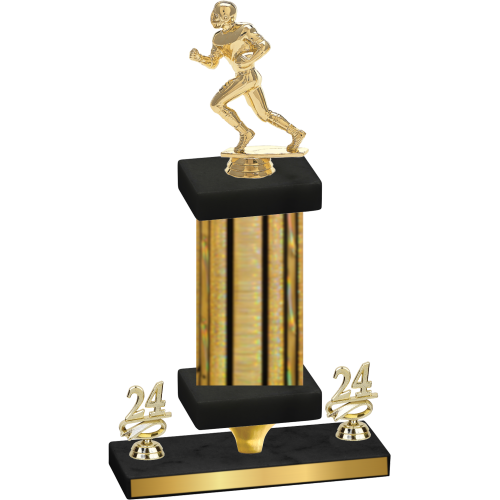Premium Single Gold Glacier Year Football Trophy