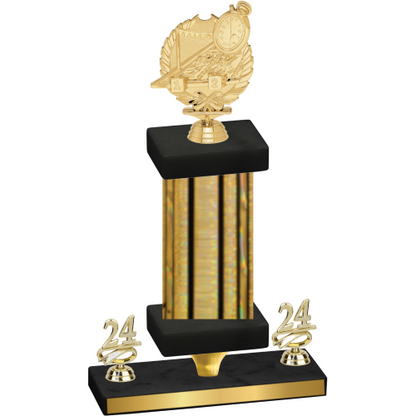 Premium Single Gold Glacier Year Swimming Trophy