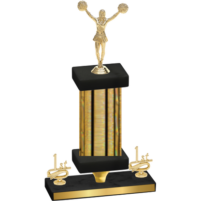 Premium Single Gold Glacier First Place Cheerleading Trophy