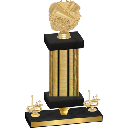 Premium Single Gold Glacier First Place Cheerleading Trophy