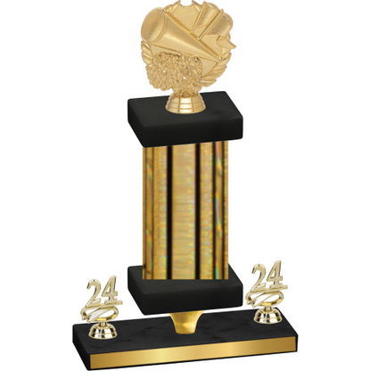 Premium Single Gold Glacier Year Cheerleading Trophy