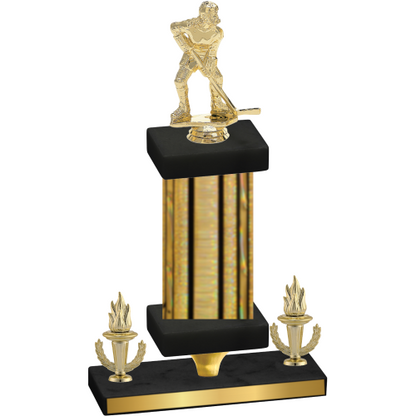 Premium Single Gold Glacier Victory Hockey Trophy