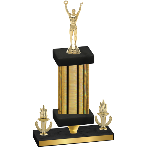 Premium Single Gold Glacier Victory Victory Trophy