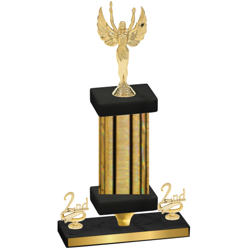 Premium Single Gold Glacier Second Place Victory Trophy