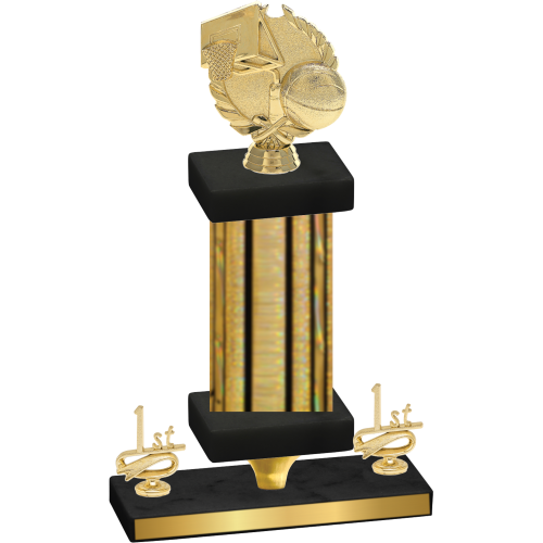 Premium Single Gold Glacier First Place Basketball Trophy