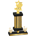 Premium Single Gold Glacier Second Place Pickleball Trophy