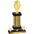 Premium Single Gold Glacier Fourth Place Pickleball Trophy