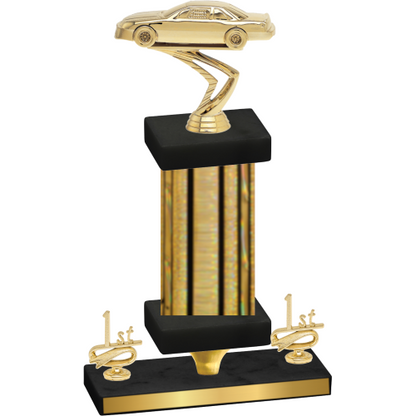 Premium Single Gold Glacier First Place Cars Trophy