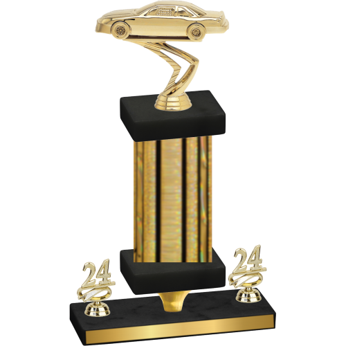 Premium Single Gold Glacier Year Cars Trophy