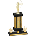 Premium Single Gold Glacier Fourth Place Archery Trophy