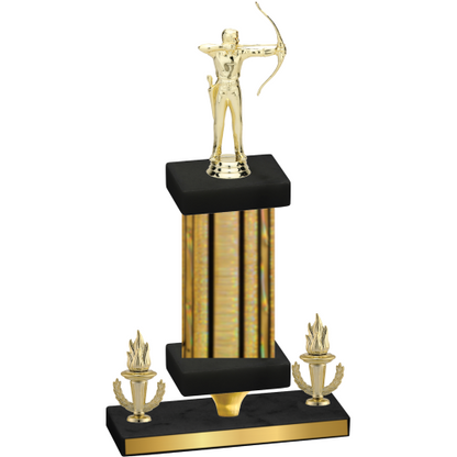 Premium Single Gold Glacier Victory Archery Trophy