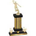 Premium Single Gold Glacier Second Place Basketball Trophy