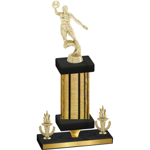 Premium Single Gold Glacier Victory Basketball Trophy