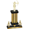 Premium Single Gold Glacier Victory Archery Trophy