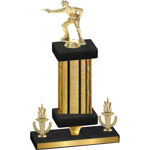 Premium Single Gold Glacier Victory Shooter Trophy