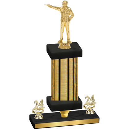Premium Single Gold Glacier Year Shooter Trophy