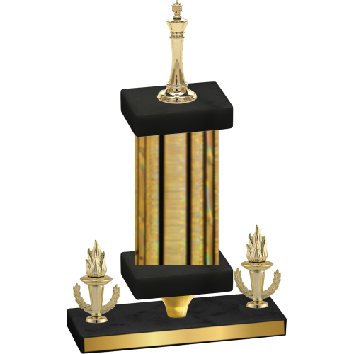Premium Single Gold Glacier Victory Chess Trophy