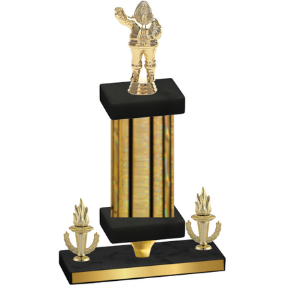Premium Single Gold Glacier Victory Holiday Trophy