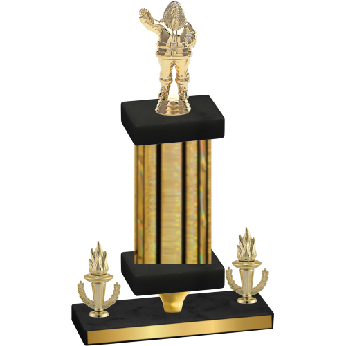Premium Single Gold Glacier Victory Holiday Trophy
