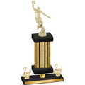 Premium Single Gold Glacier Second Place Basketball Trophy