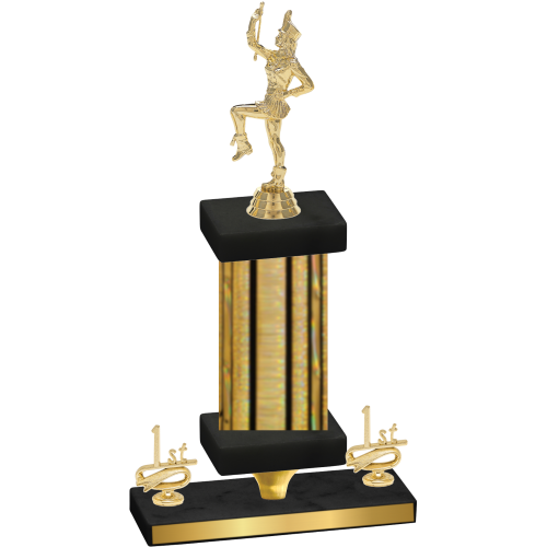 Premium Single Gold Glacier First Place Majorette Trophy