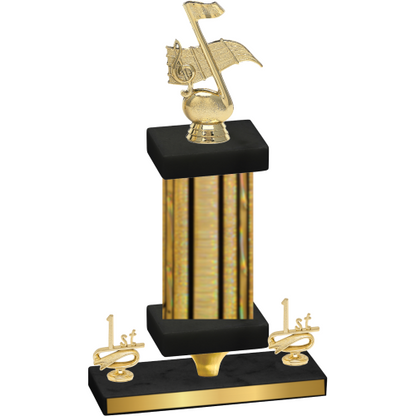Premium Single Gold Glacier First Place Music Trophy