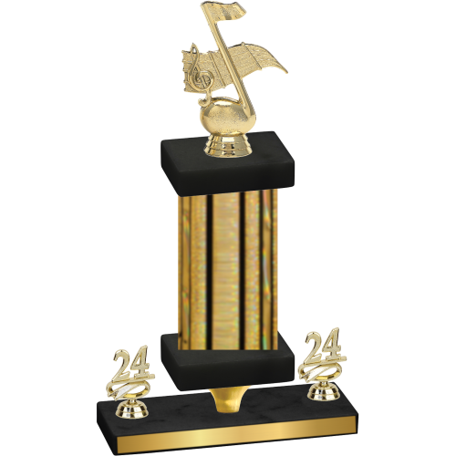 Premium Single Gold Glacier Year Music Trophy