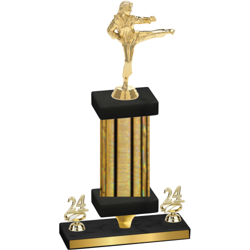 Premium Single Gold Glacier Year Karate Trophy