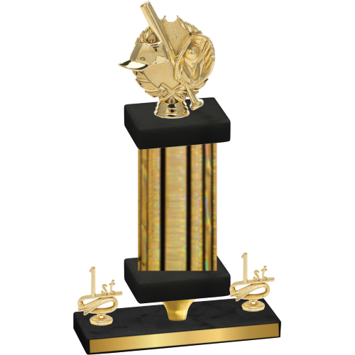 Premium Single Gold Glacier First Place Baseball Trophy