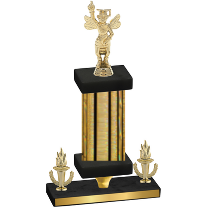 Premium Single Gold Glacier Victory Academics Trophy