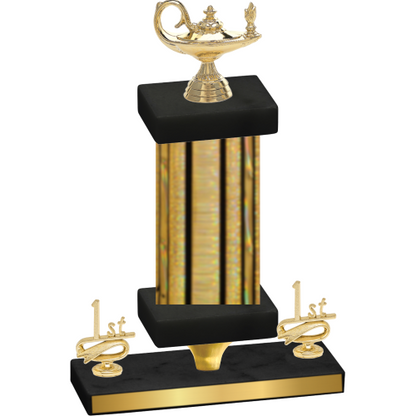 Premium Single Gold Glacier First Place Academics Trophy