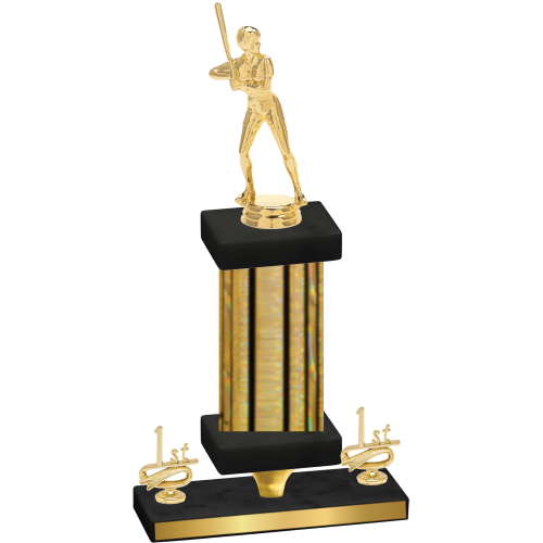 Premium Single Gold Glacier First Place Softball Trophy